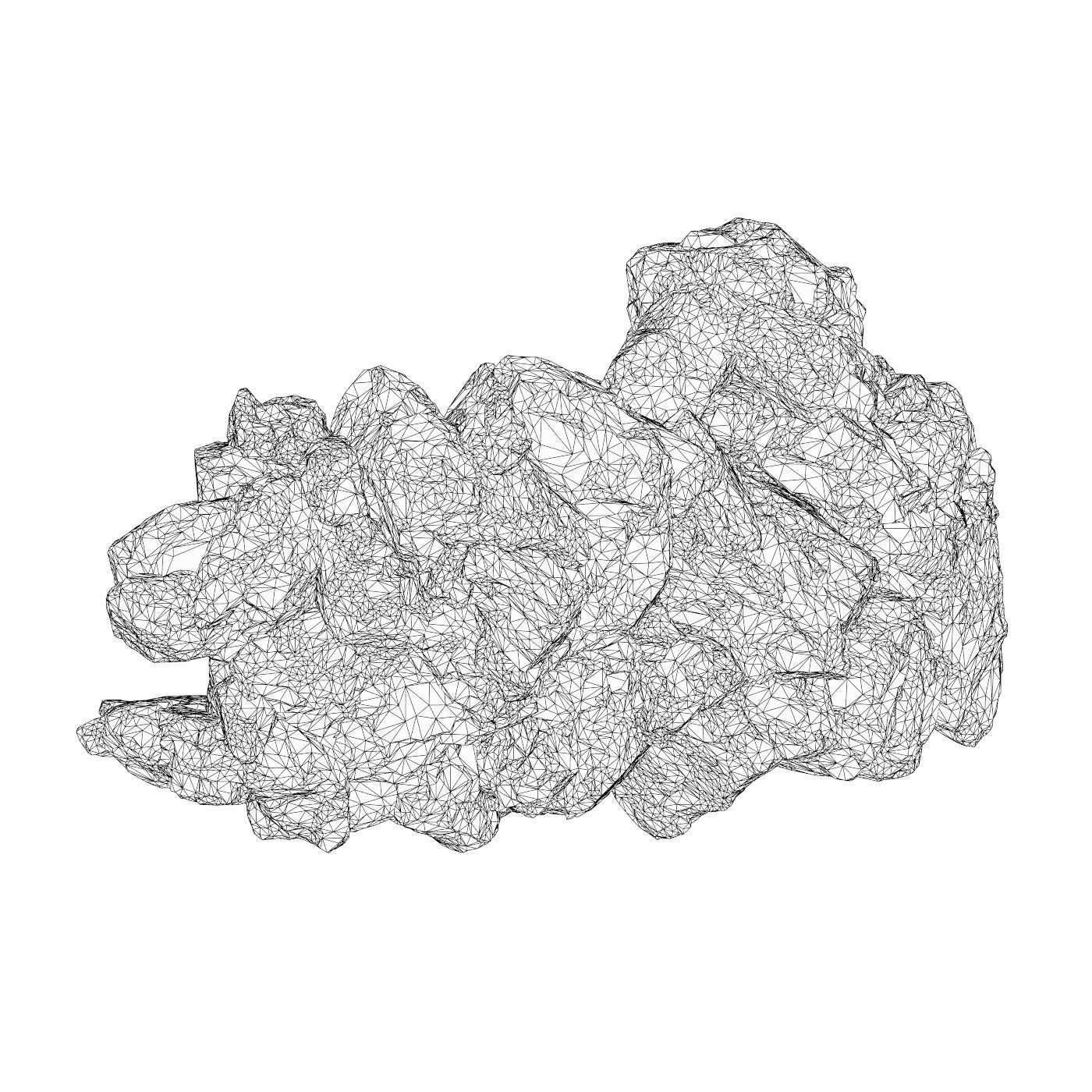 Realistic Natural Rock Cliff 03 3D model_4