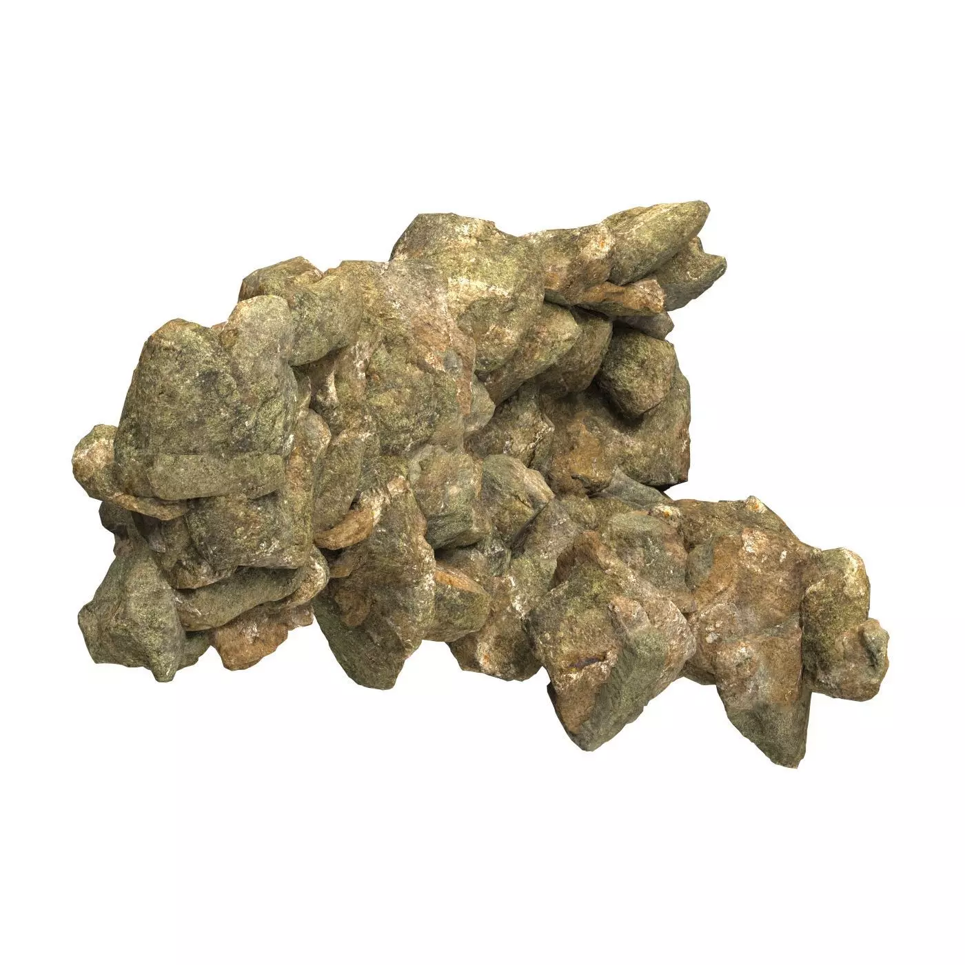 Realistic Natural Rock Cliff 05 3D model_0