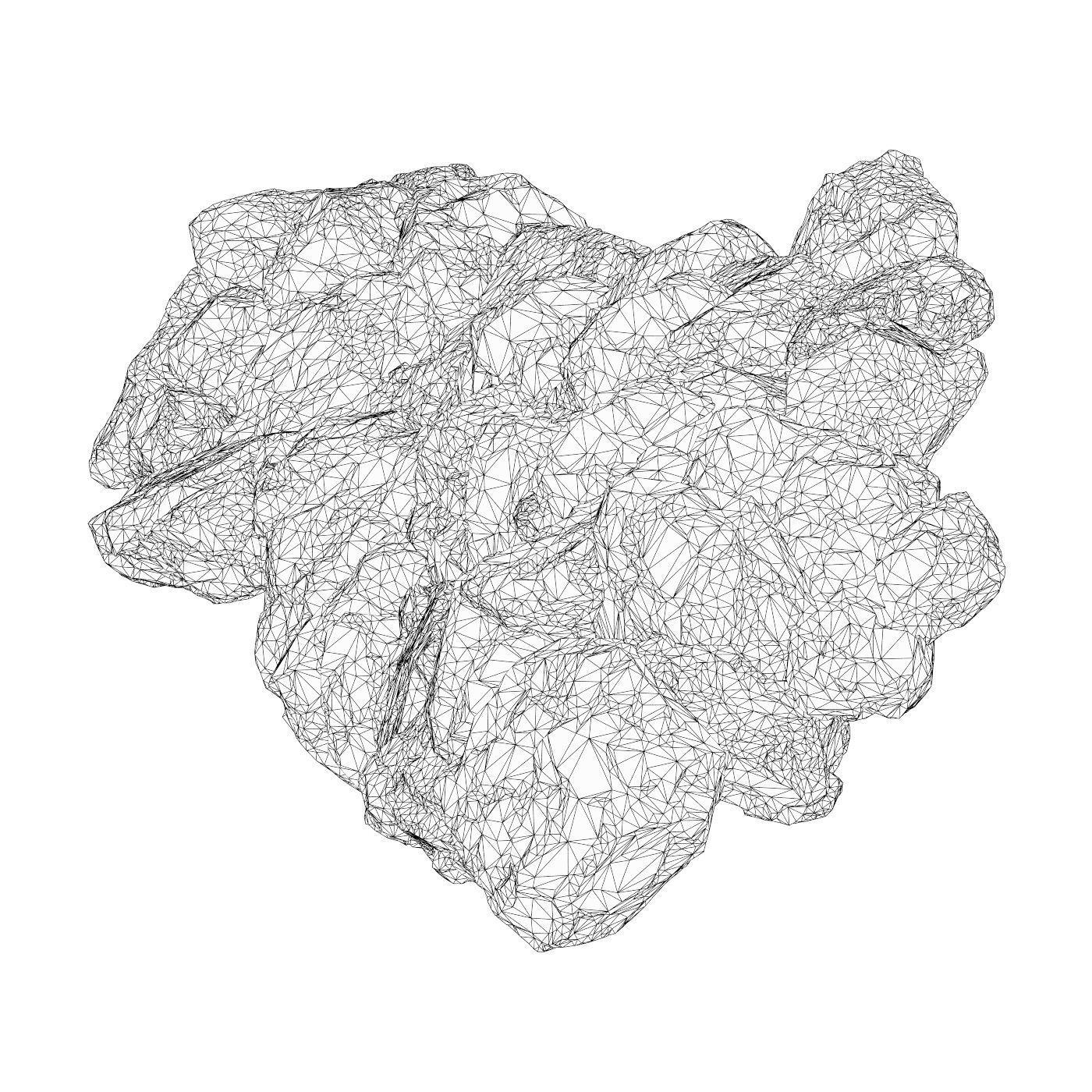 Realistic Natural Rock Cliff 06 3D model_4