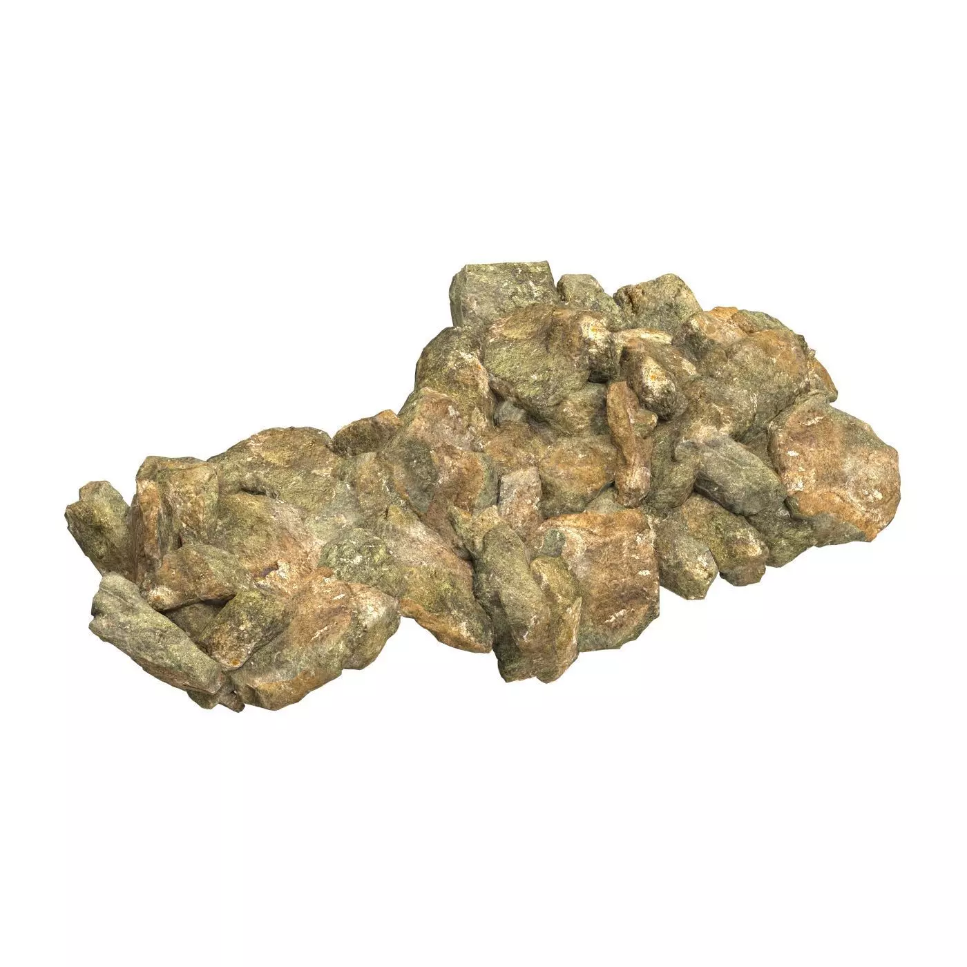 Realistic Natural Rock Cliff 06 3D model_0