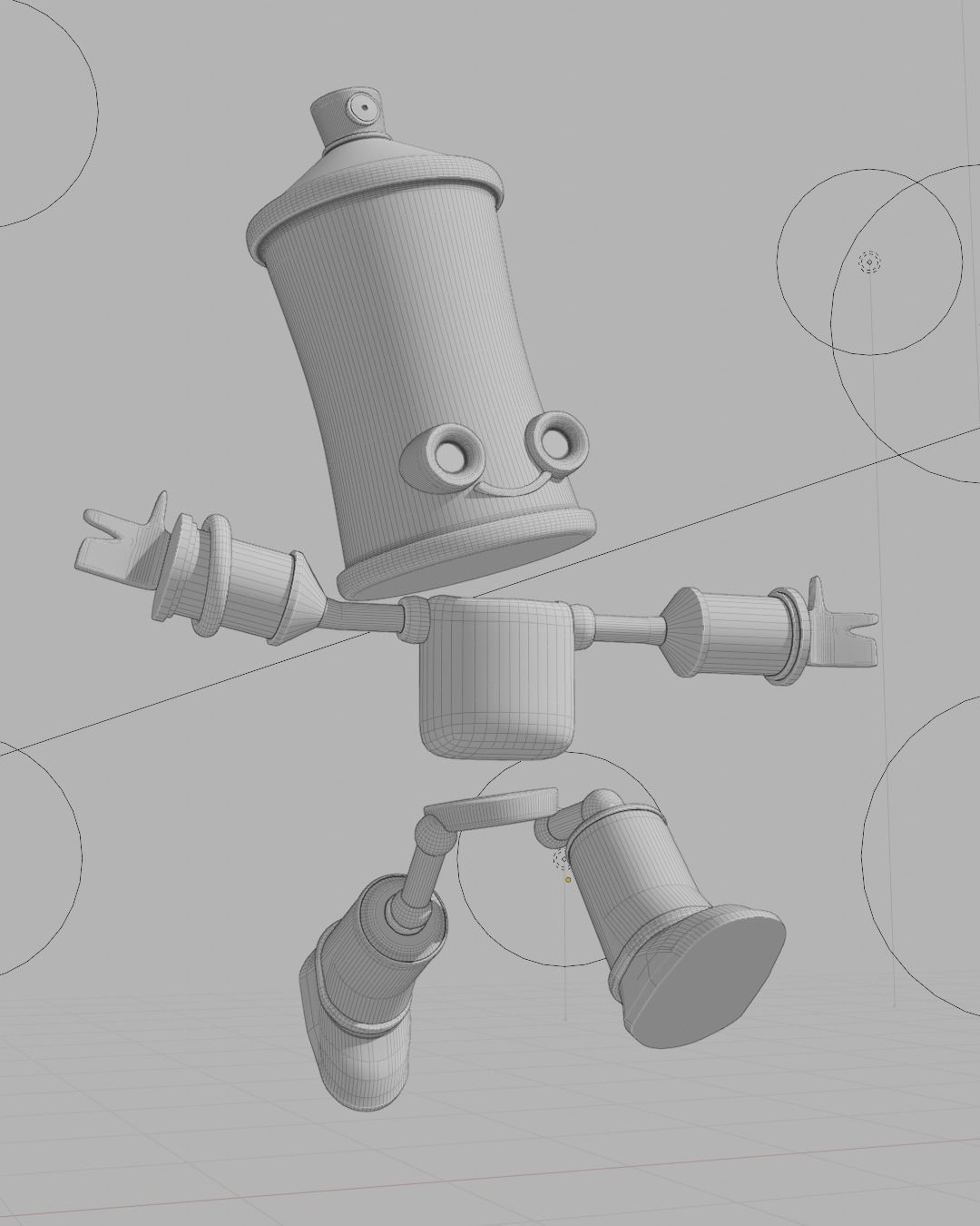 SPRABOT subway surfers character Low-poly 3D model_7