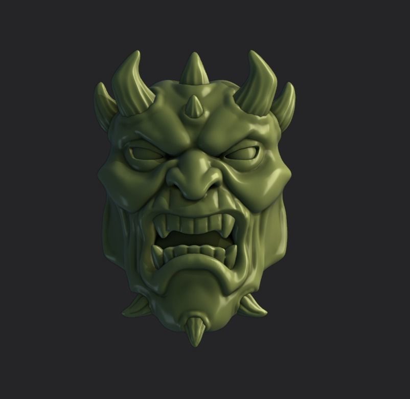 Head of fear 78 3D print model_1