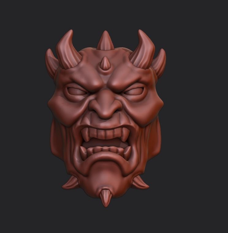 Head of fear 78 3D print model_3