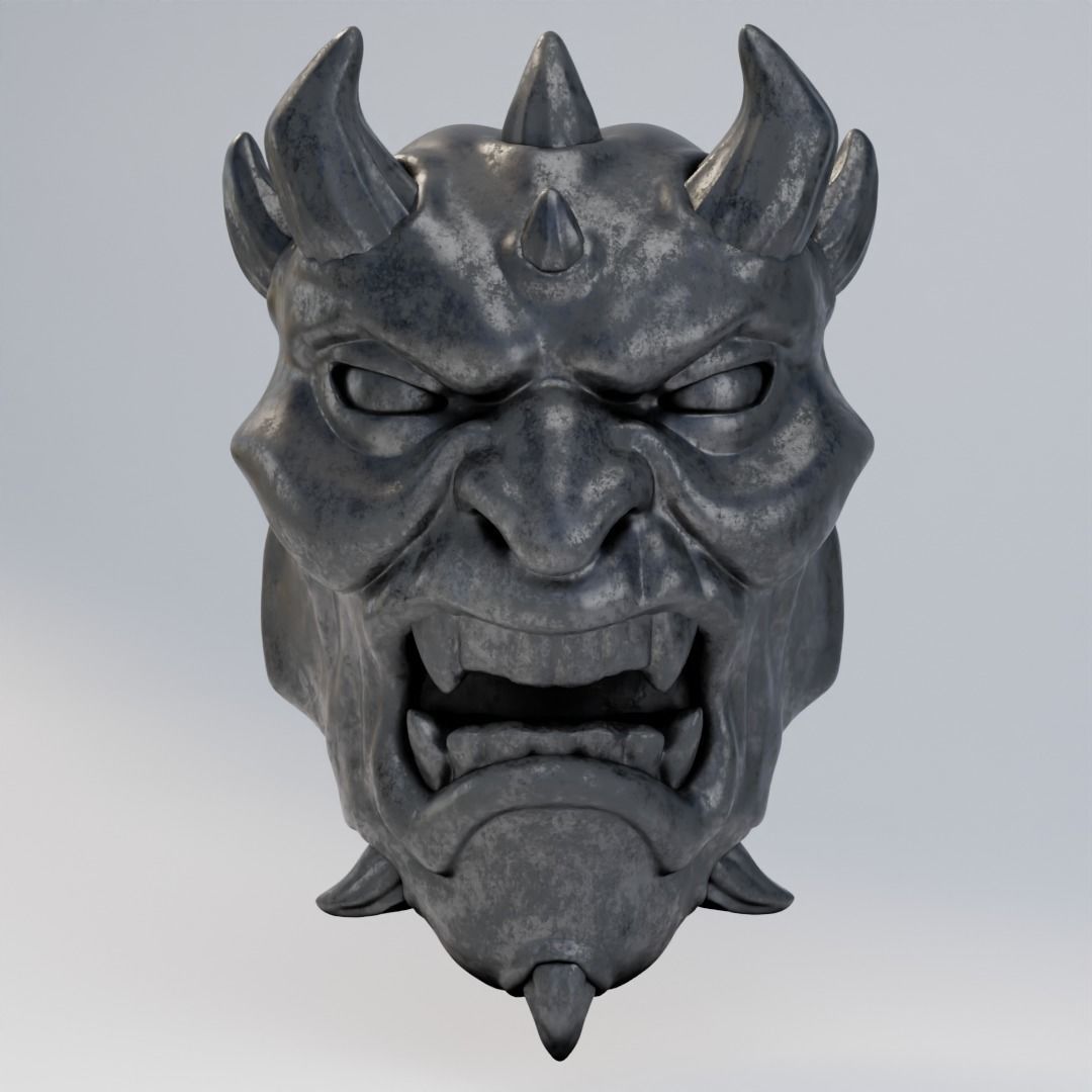Head of fear 78 3D print model_4
