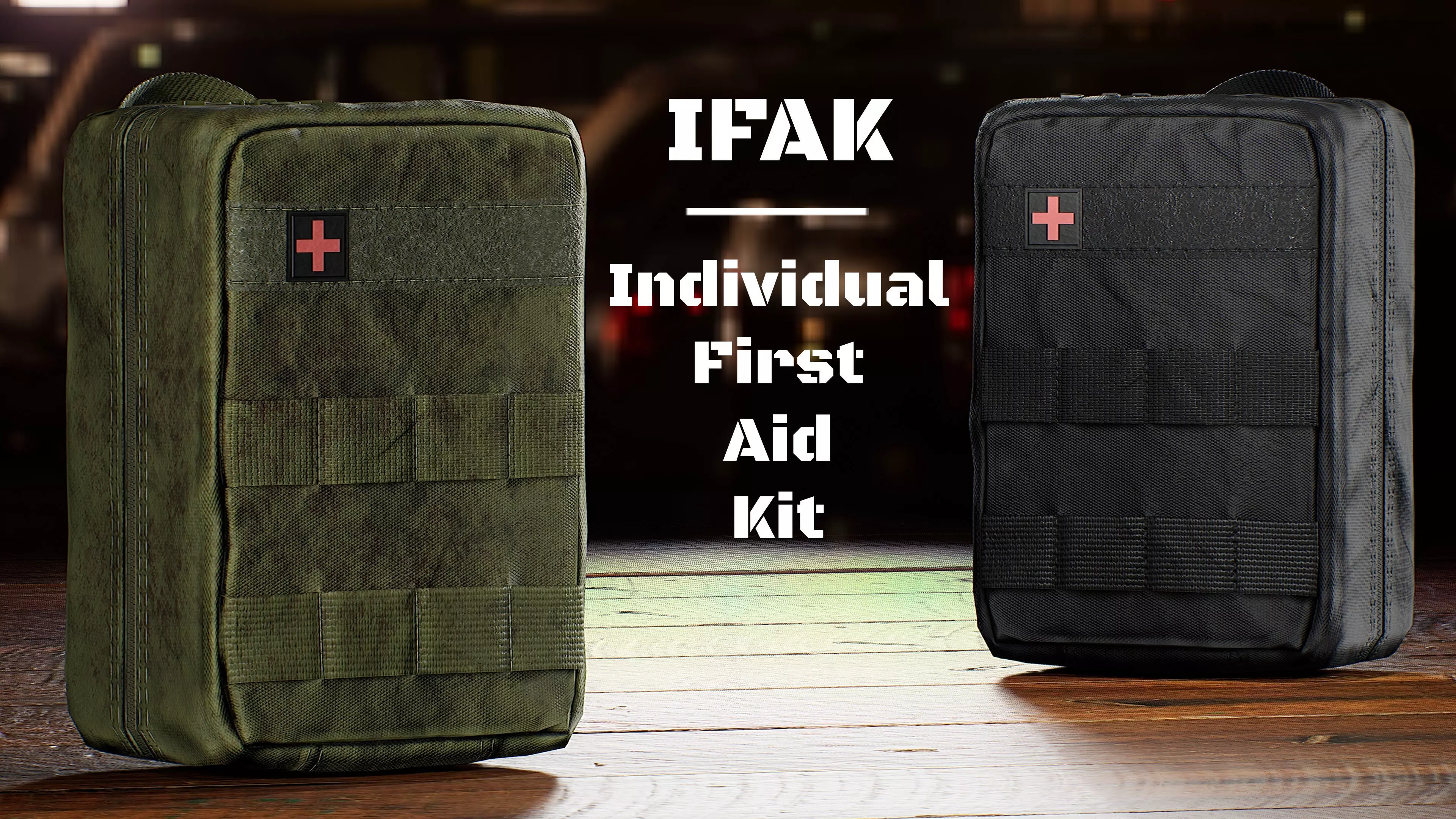 IFAK Individual First Aid Kit Free low-poly 3D model_0