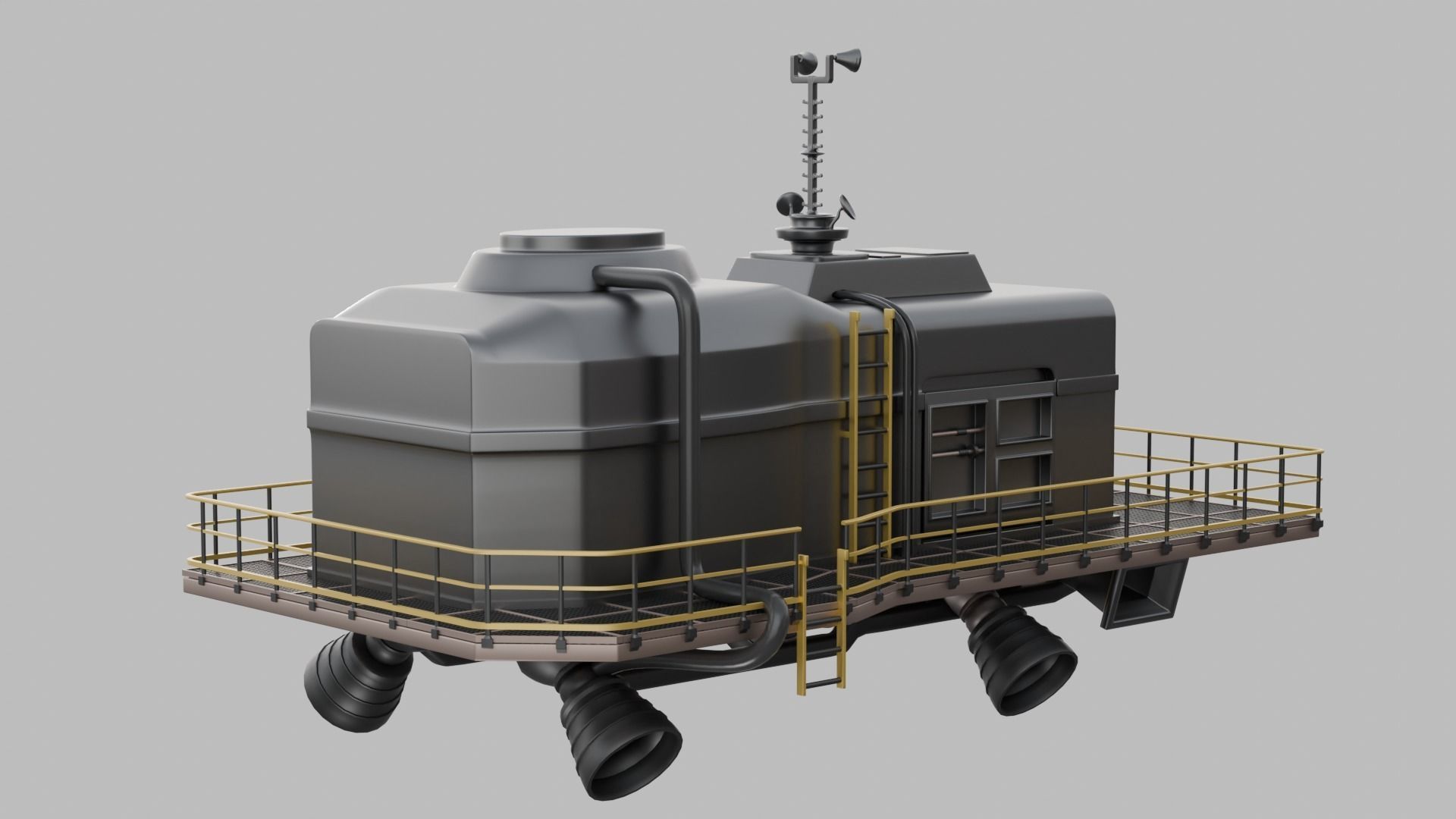 LethalCompany hightpoly Ship 3D model_6