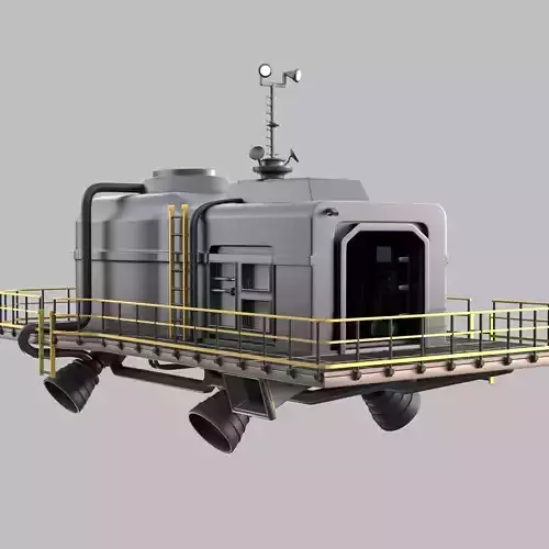 LethalCompany hightpoly Ship 3D model LethalCompany hightpoly Ship 3D model