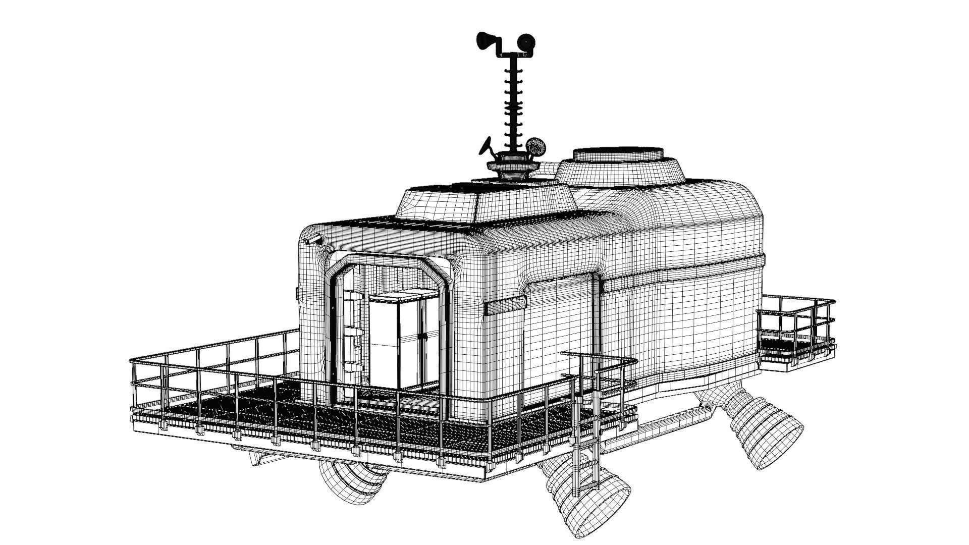 LethalCompany hightpoly Ship 3D model_10