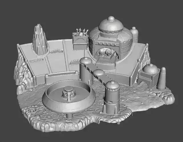 SW MOS ESPA DIORAMA VINTAGE FIGURE MODEL RACE SCENE 90s 3D print model