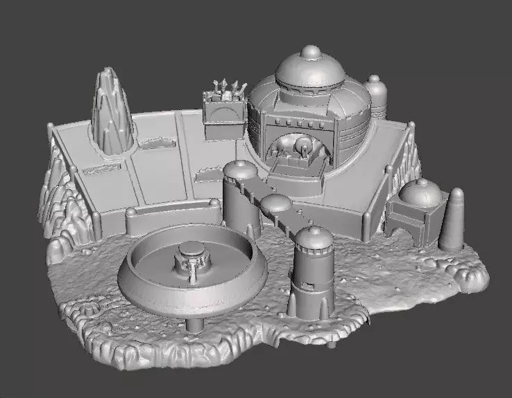 SW MOS ESPA DIORAMA VINTAGE FIGURE MODEL RACE SCENE 90s 3D print model_0