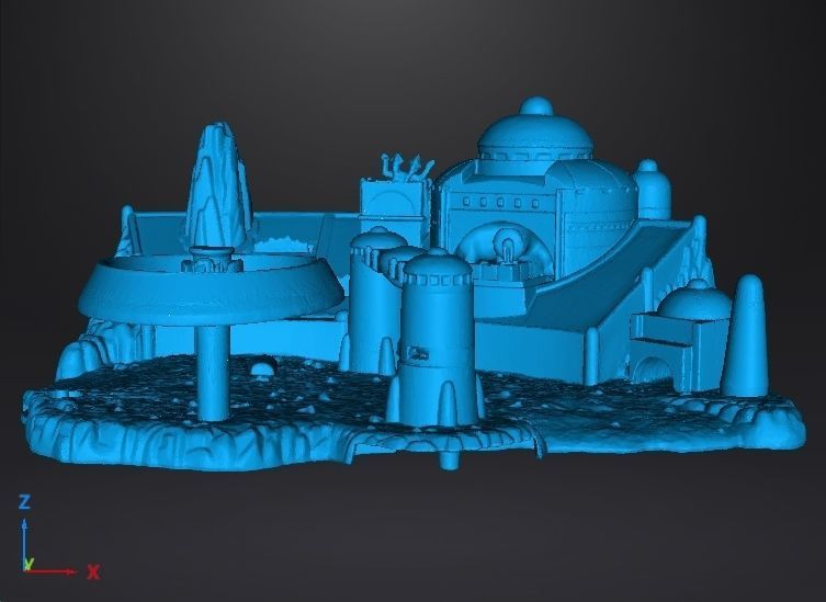 SW MOS ESPA DIORAMA VINTAGE FIGURE MODEL RACE SCENE 90s 3D print model_9