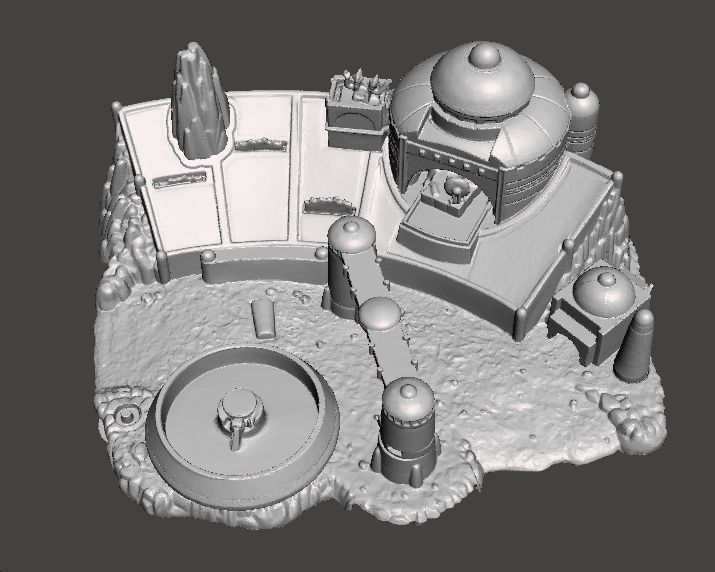 SW MOS ESPA DIORAMA VINTAGE FIGURE MODEL RACE SCENE 90s 3D print model_2