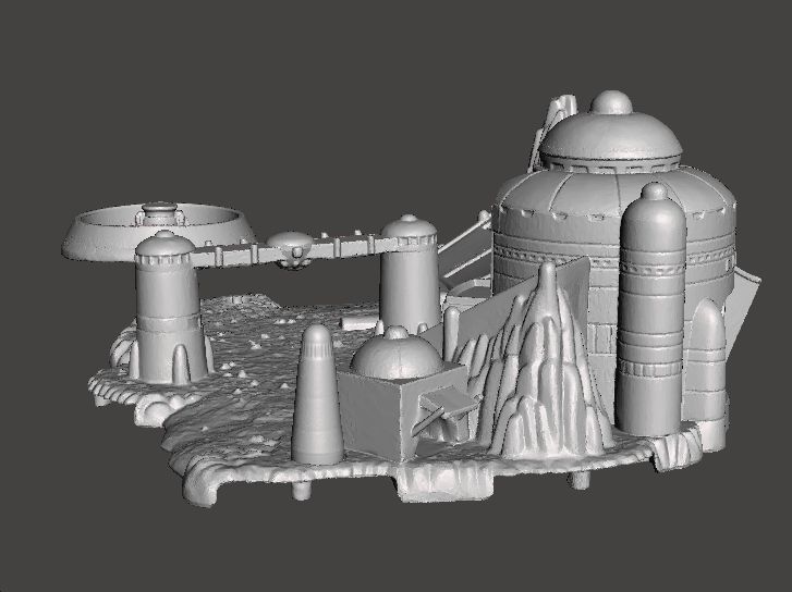 SW MOS ESPA DIORAMA VINTAGE FIGURE MODEL RACE SCENE 90s 3D print model_5