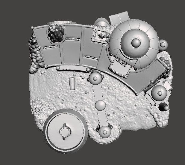 SW MOS ESPA DIORAMA VINTAGE FIGURE MODEL RACE SCENE 90s 3D print model_4