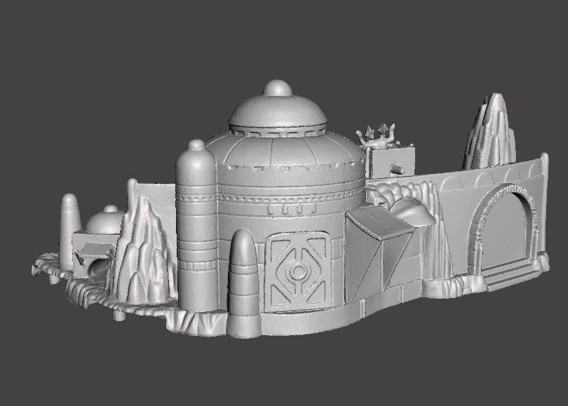 SW MOS ESPA DIORAMA VINTAGE FIGURE MODEL RACE SCENE 90s 3D print model_3