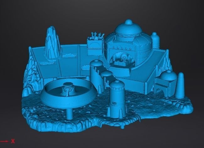 SW MOS ESPA DIORAMA VINTAGE FIGURE MODEL RACE SCENE 90s 3D print model_10