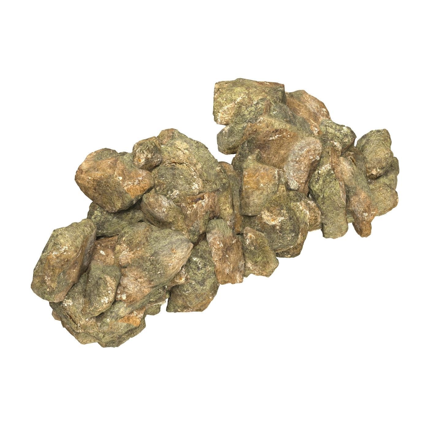 Realistic Natural Rock Cliff 11 3D model_3