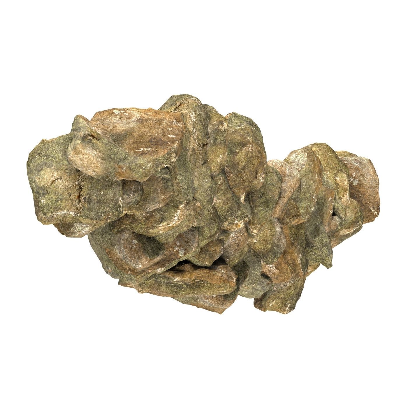 Realistic Natural Rock Cliff 15 3D model_3