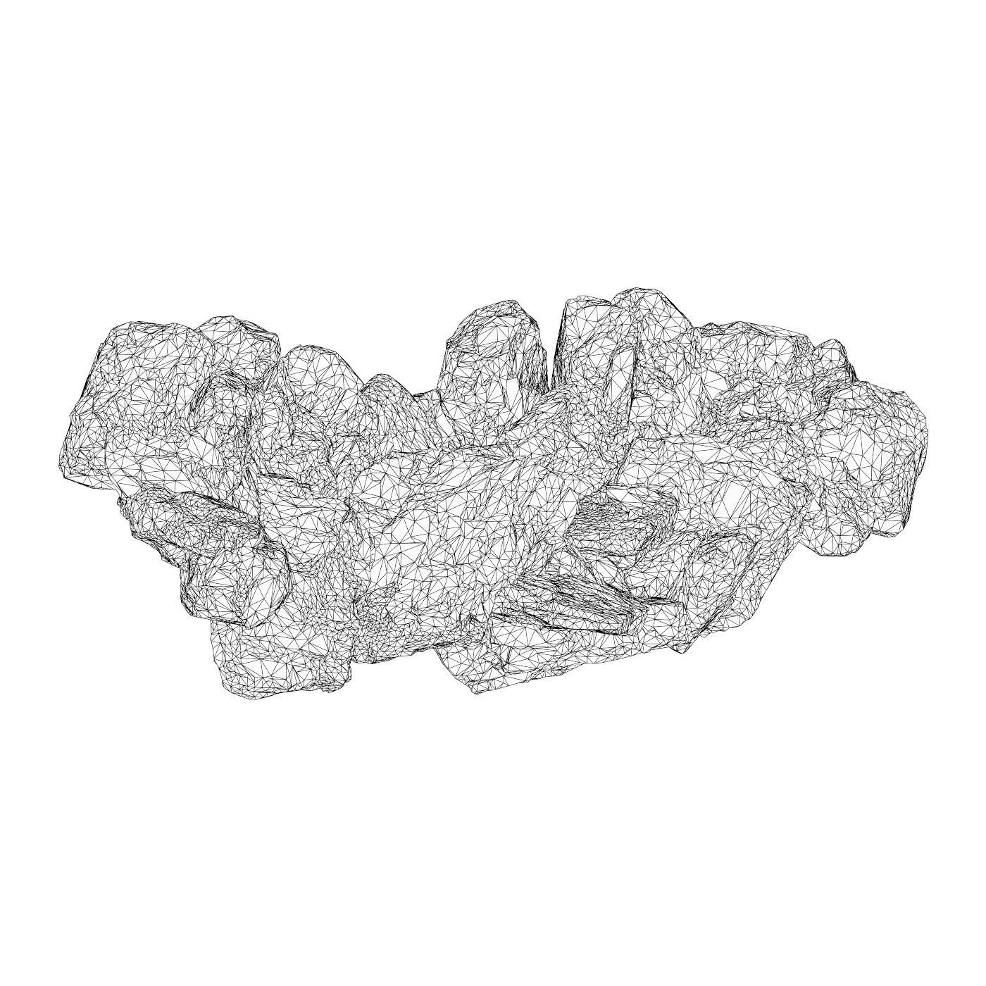 Realistic Natural Rock Cliff 15 3D model_4