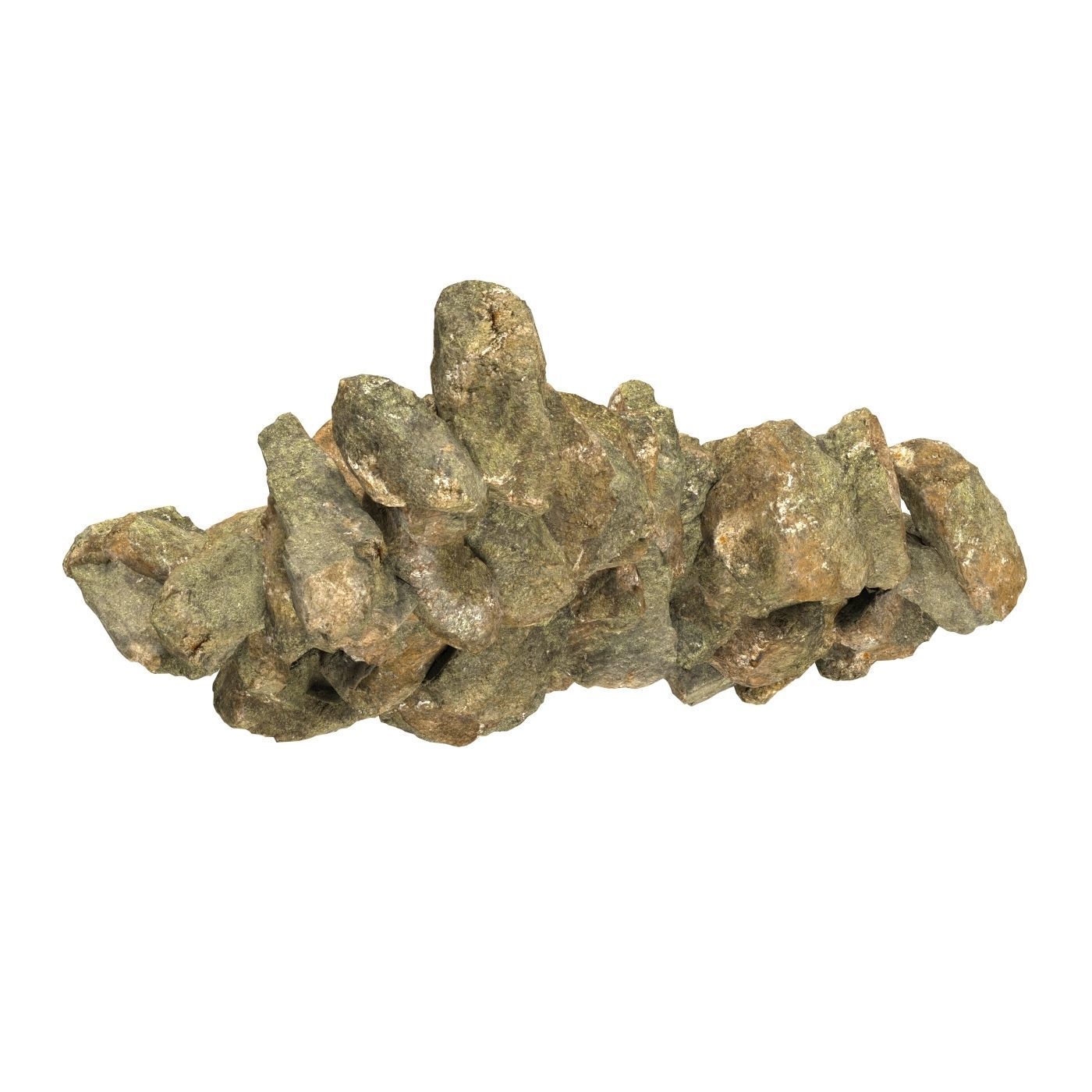 Realistic Natural Rock Cliff 16 3D model_3