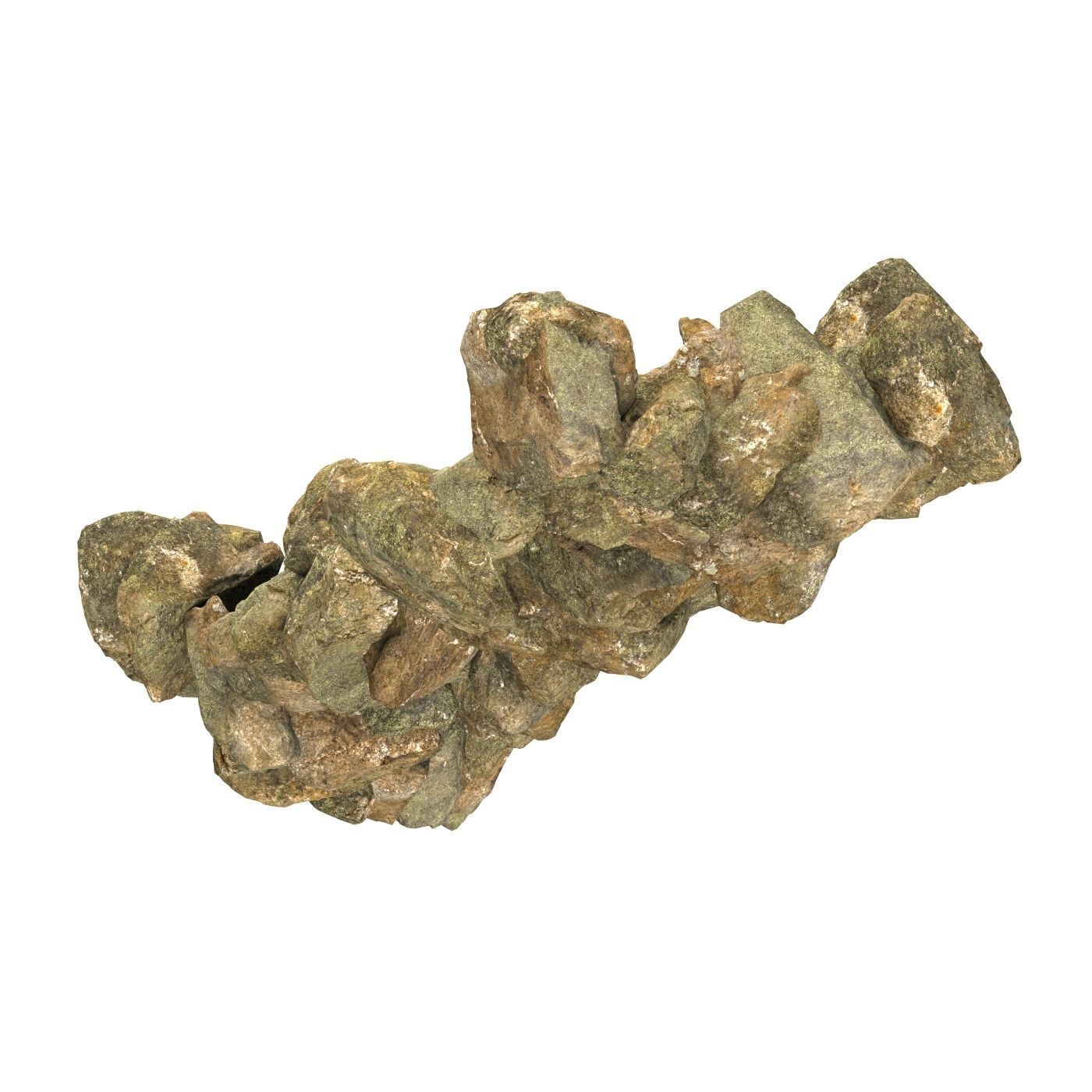 Realistic Natural Rock Cliff 16 3D model_1