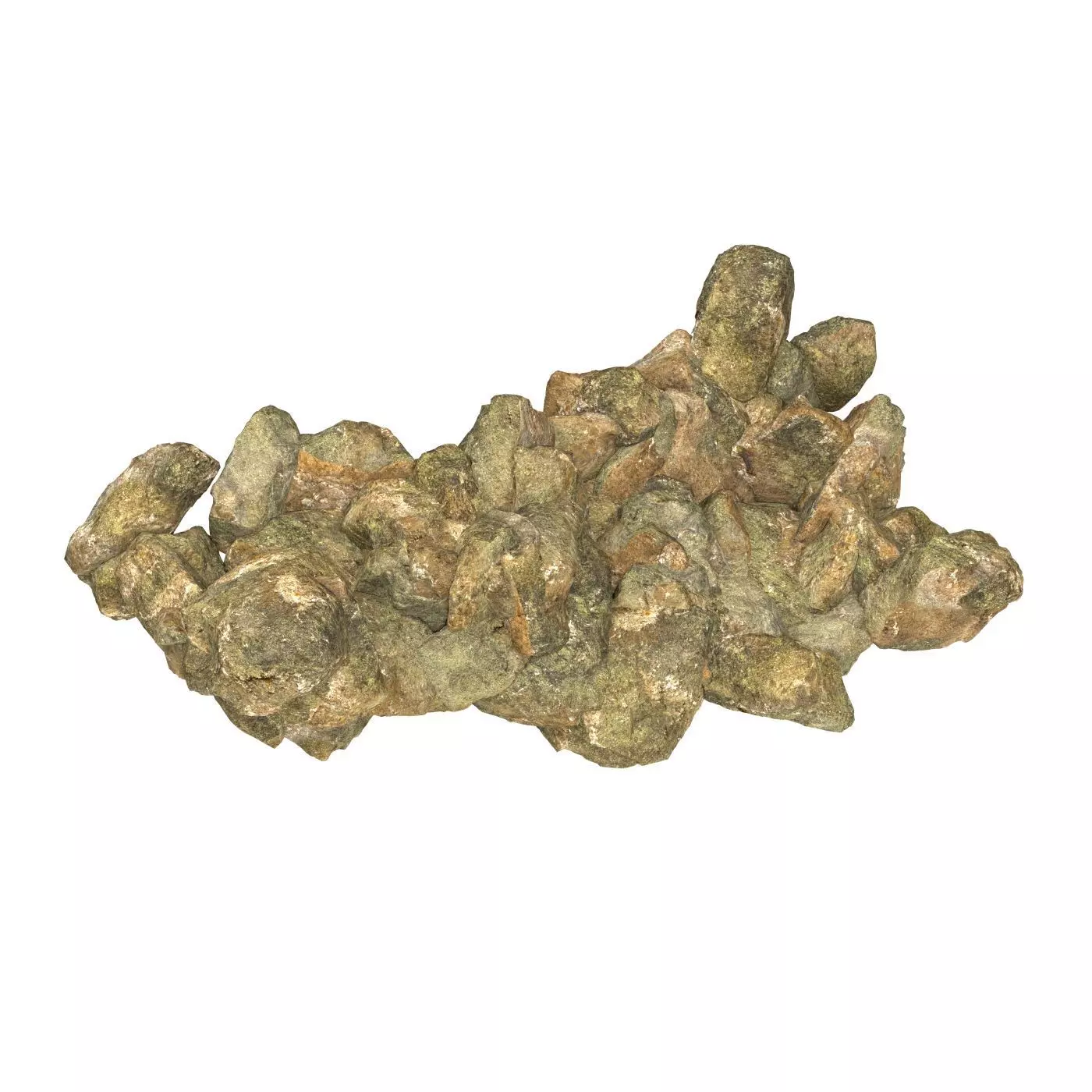 Realistic Natural Rock Cliff 16 3D model_0