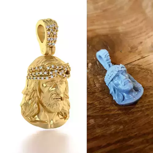 Jesus pendant 1 3D print model