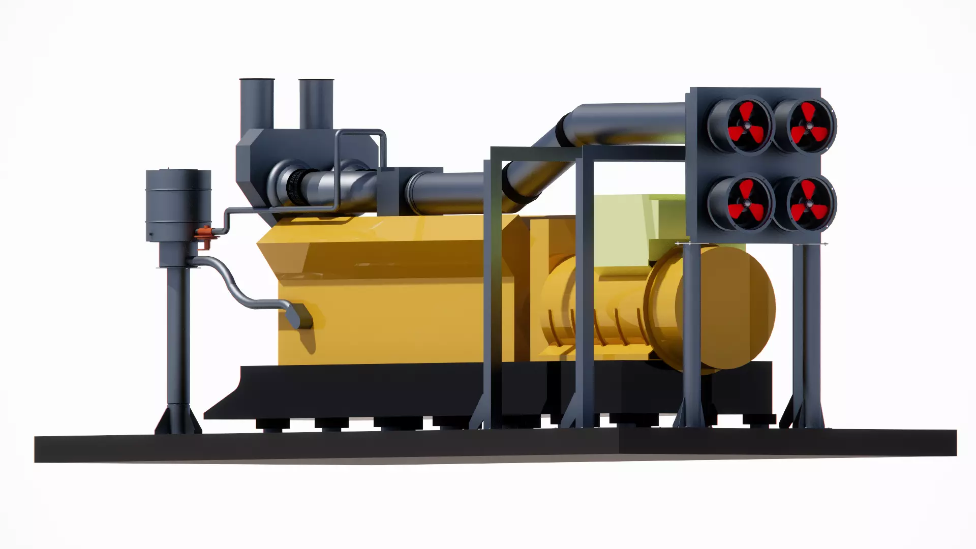 CAT DUAL FUEL 3516 DGB Generator 3D model
