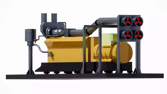  CAT DUAL FUEL 3516 DGB Generator 3D model