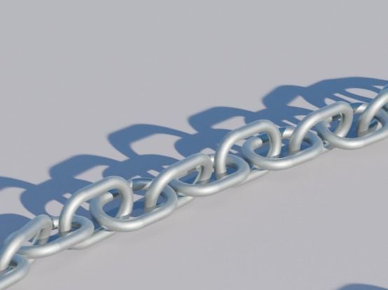 Metal chain 3D model_5