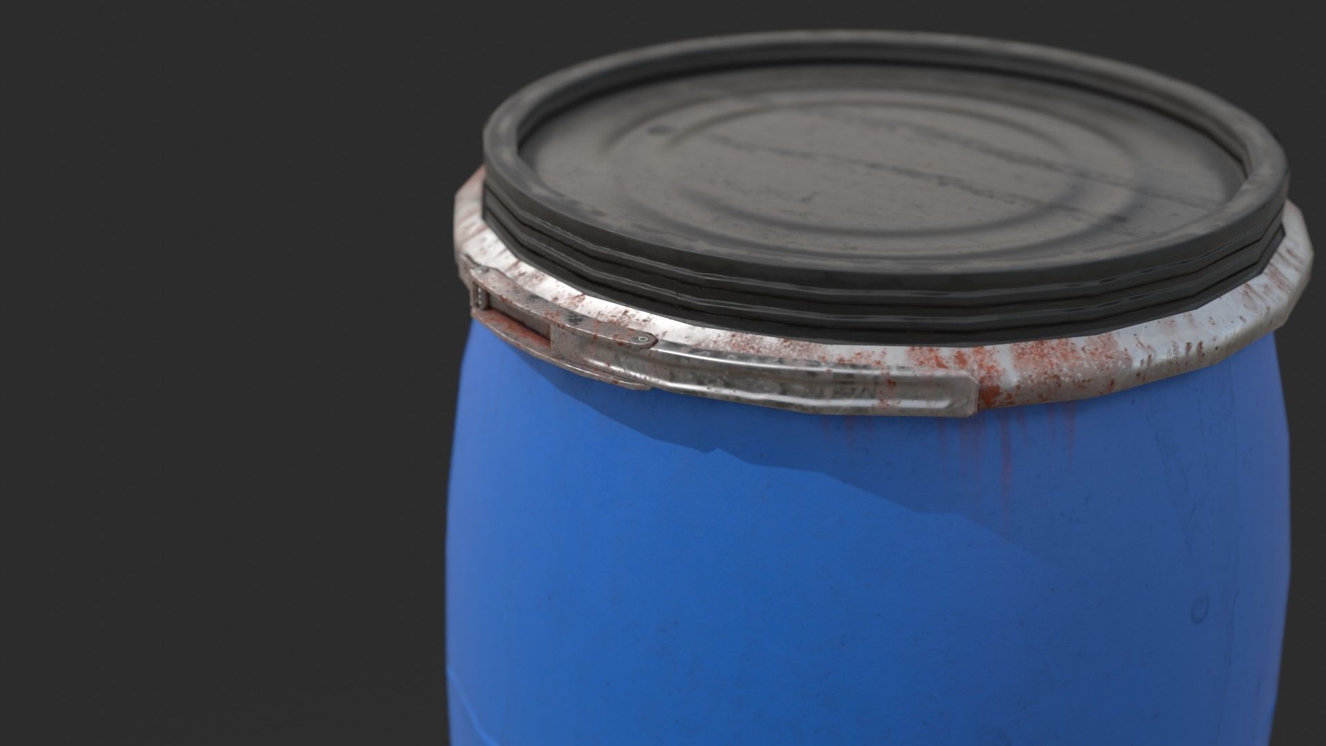 Plastic Containers Set 1 Low-poly 3D model_10