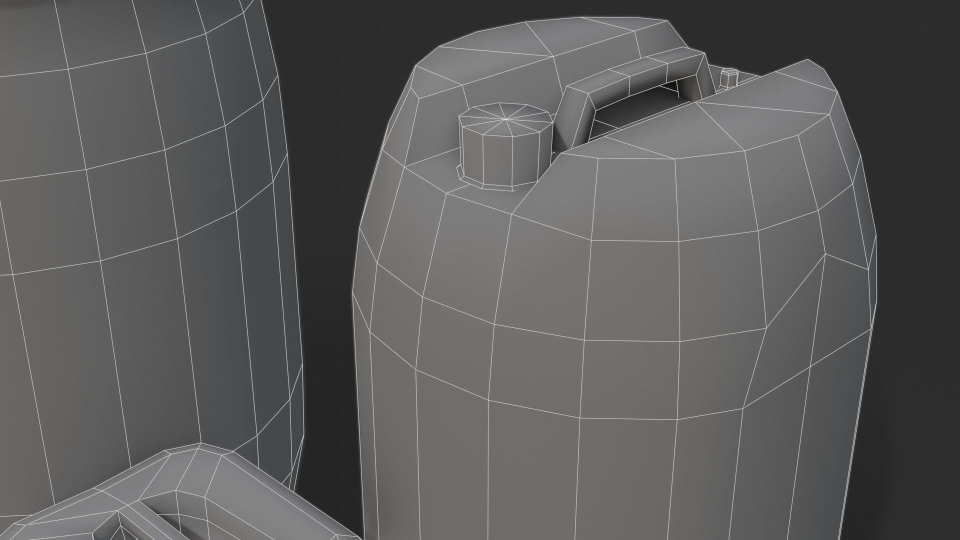 Plastic Containers Set 1 Low-poly 3D model_29