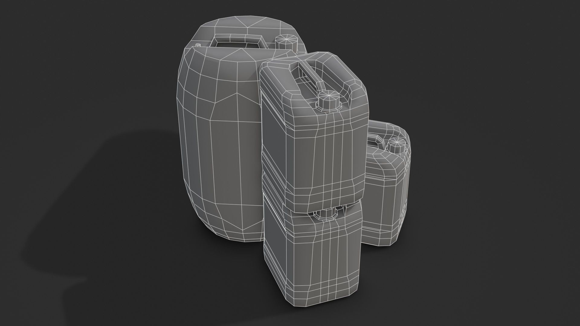 Plastic Containers Set 1 Low-poly 3D model_34