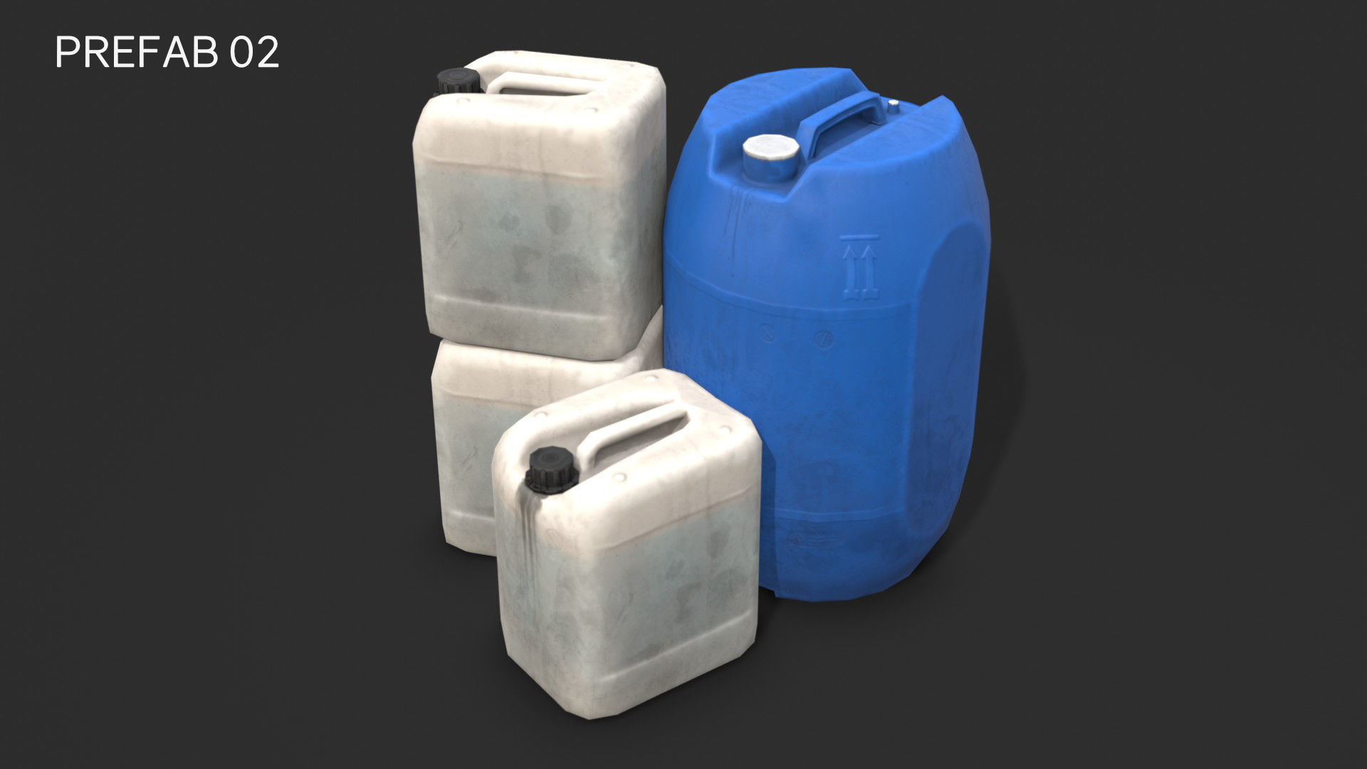 Plastic Containers Set 1 Low-poly 3D model_20