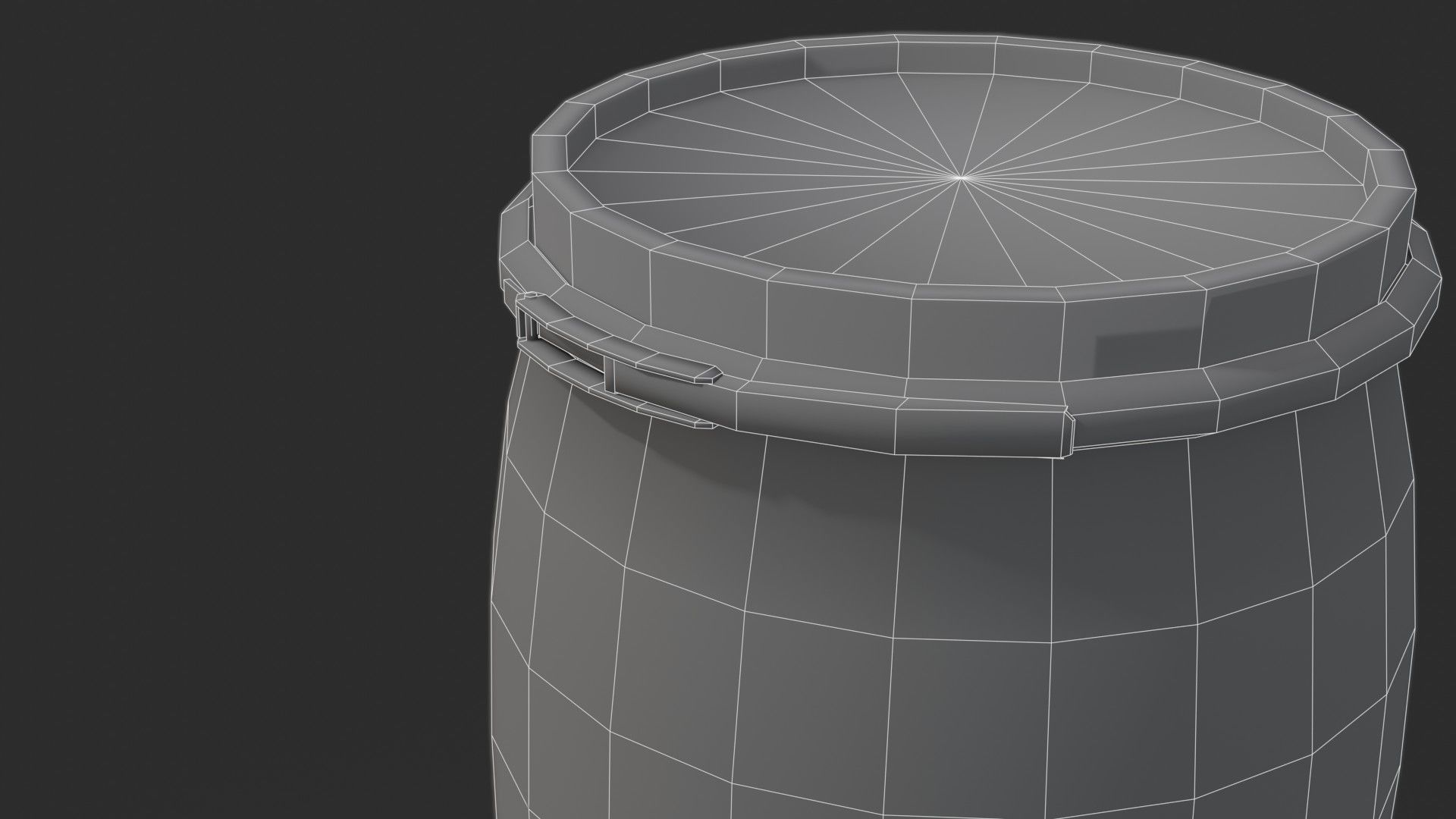 Plastic Containers Set 1 Low-poly 3D model_30