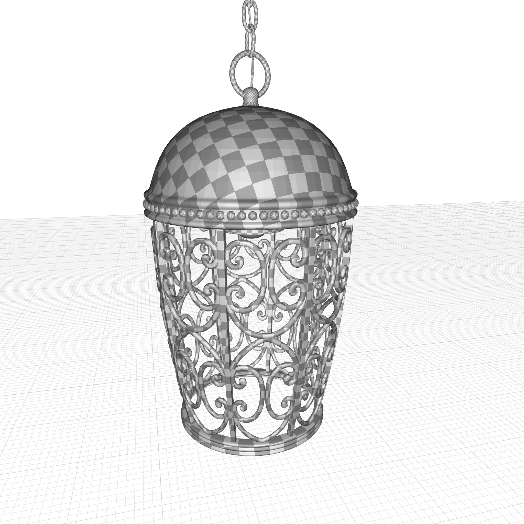 Claverack Outdoor Pendant 3D model_3