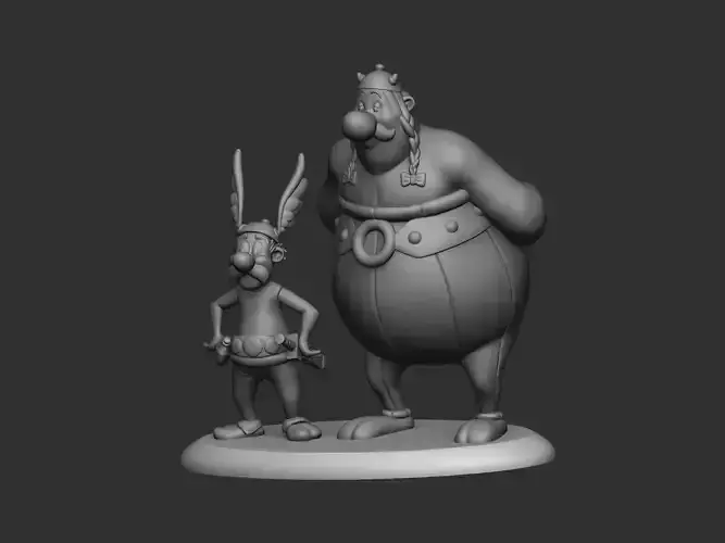 Asterix and Obelix 3D print model