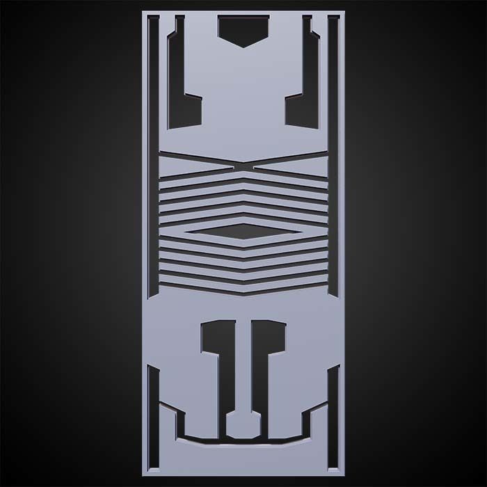 Sci-fi Panels Base Mesh Vol 1  Low-poly 3D model_9