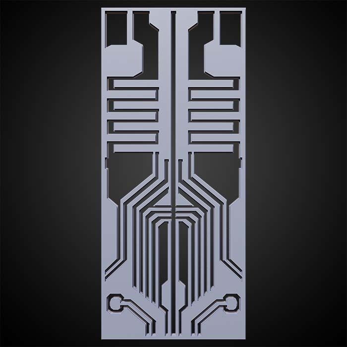 Sci-fi Panels Base Mesh Vol 1  Low-poly 3D model_6