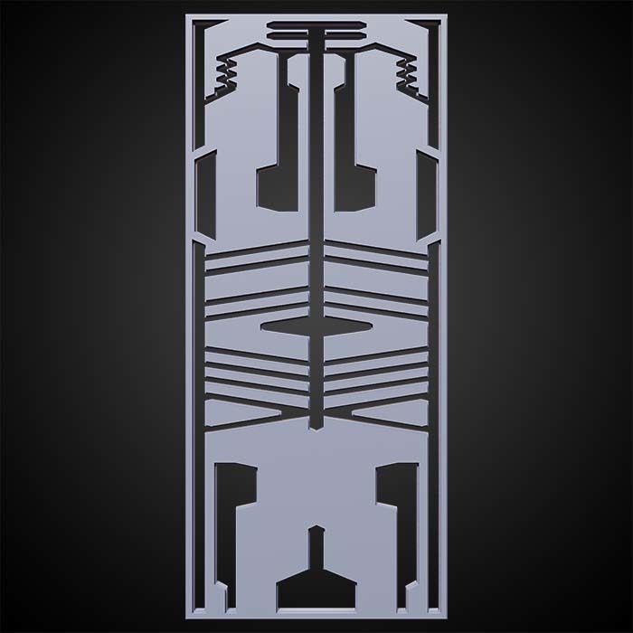 Sci-fi Panels Base Mesh Vol 1  Low-poly 3D model_5