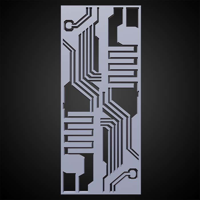 Sci-fi Panels Base Mesh Vol 1  Low-poly 3D model_11