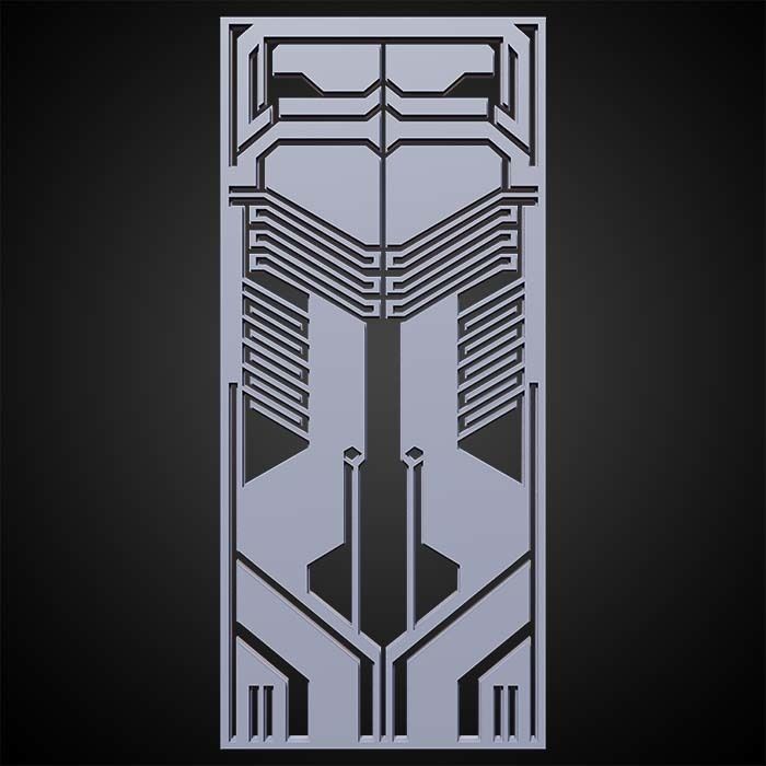 Sci-fi Panels Base Mesh Vol 1  Low-poly 3D model_7