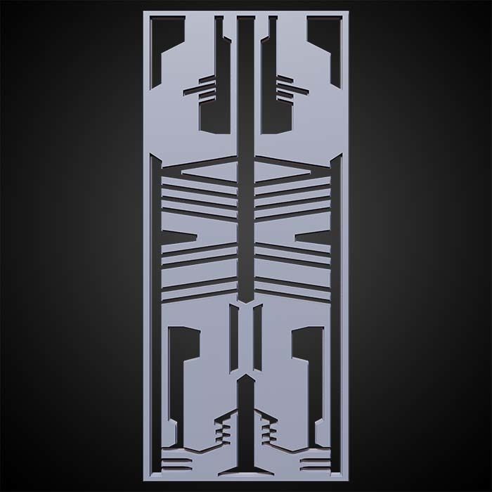 Sci-fi Panels Base Mesh Vol 1  Low-poly 3D model_4