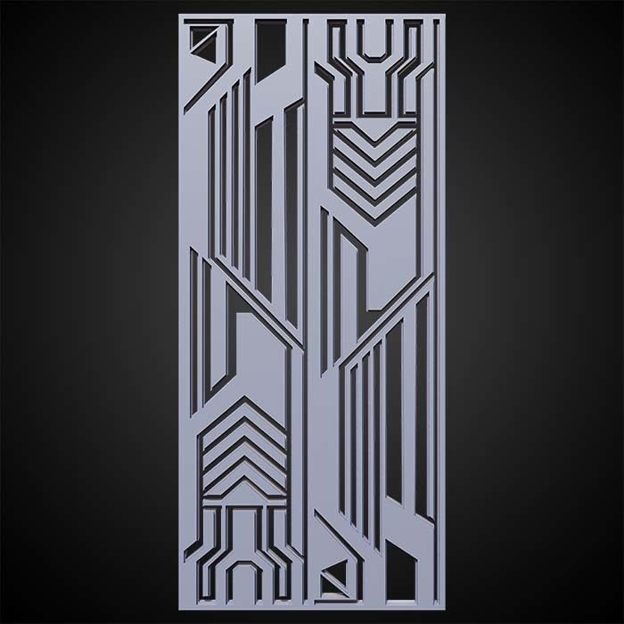 Sci-fi Panels Base Mesh Vol 1  Low-poly 3D model_19