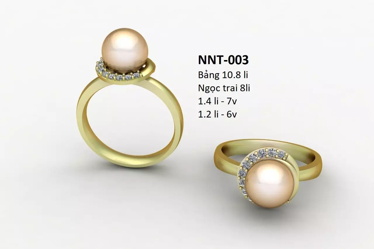 pearl ring Free 3D model