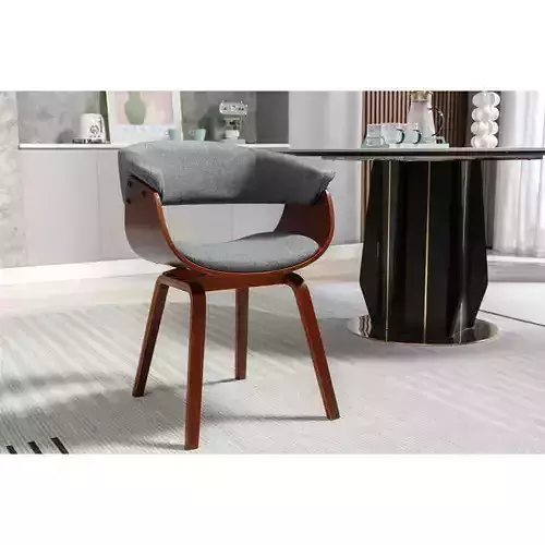 Kerby Fabric Dining Chair Wooden Frame