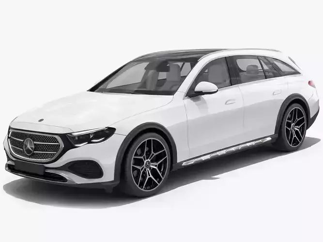 Mercedes-Benz E-class Estate 2024 All-terrain with interior 3D model