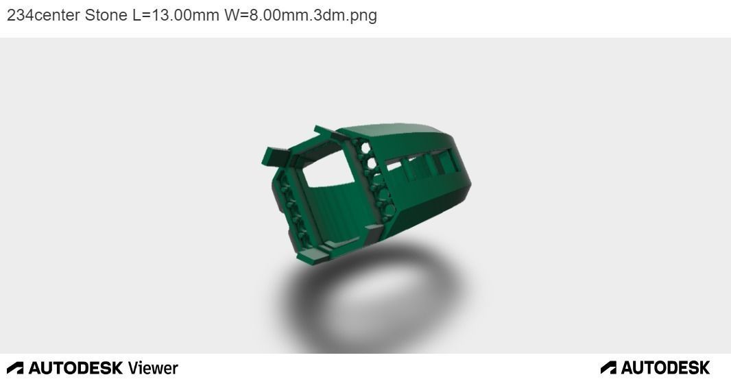 Men Emerald Cut 3D print model_13