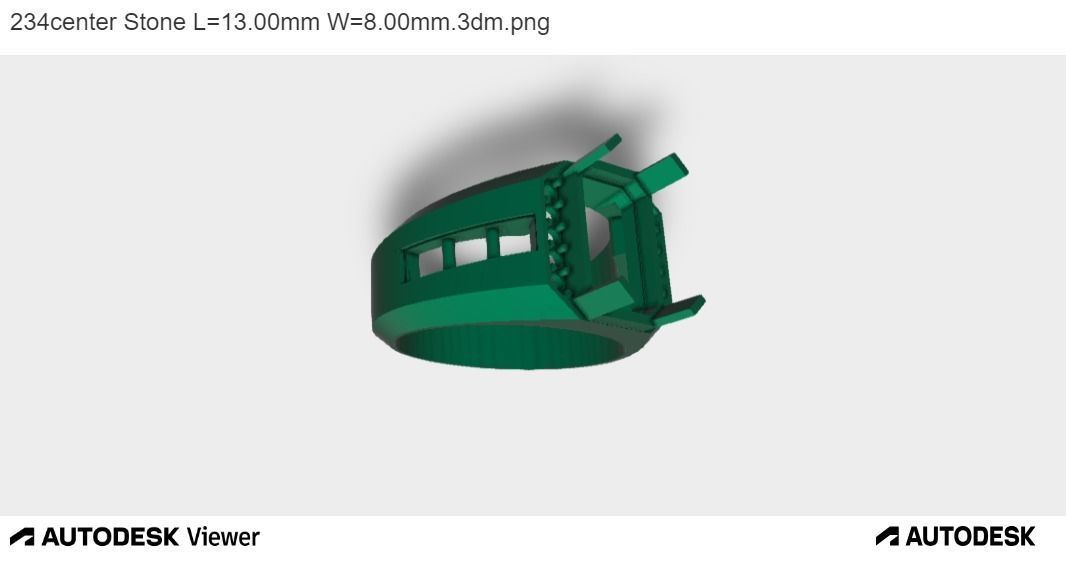 Men Emerald Cut 3D print model_12