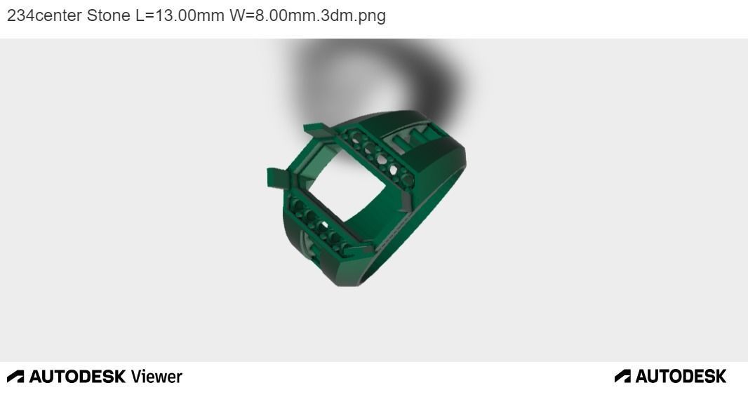 Men Emerald Cut 3D print model_1